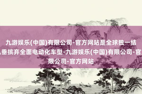 九游娱乐(中国)有限公司-官方网站是全球独一结束横纵垂摈弃全面电动化车型-九游娱乐(中国)有限公司-官方网站