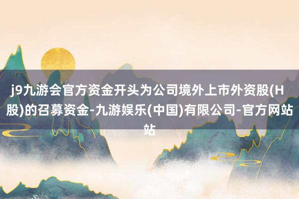 j9九游会官方资金开头为公司境外上市外资股(H 股)的召募资金-九游娱乐(中国)有限公司-官方网站