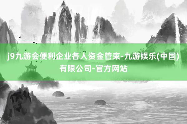 j9九游会便利企业各人资金管束-九游娱乐(中国)有限公司-官方网站